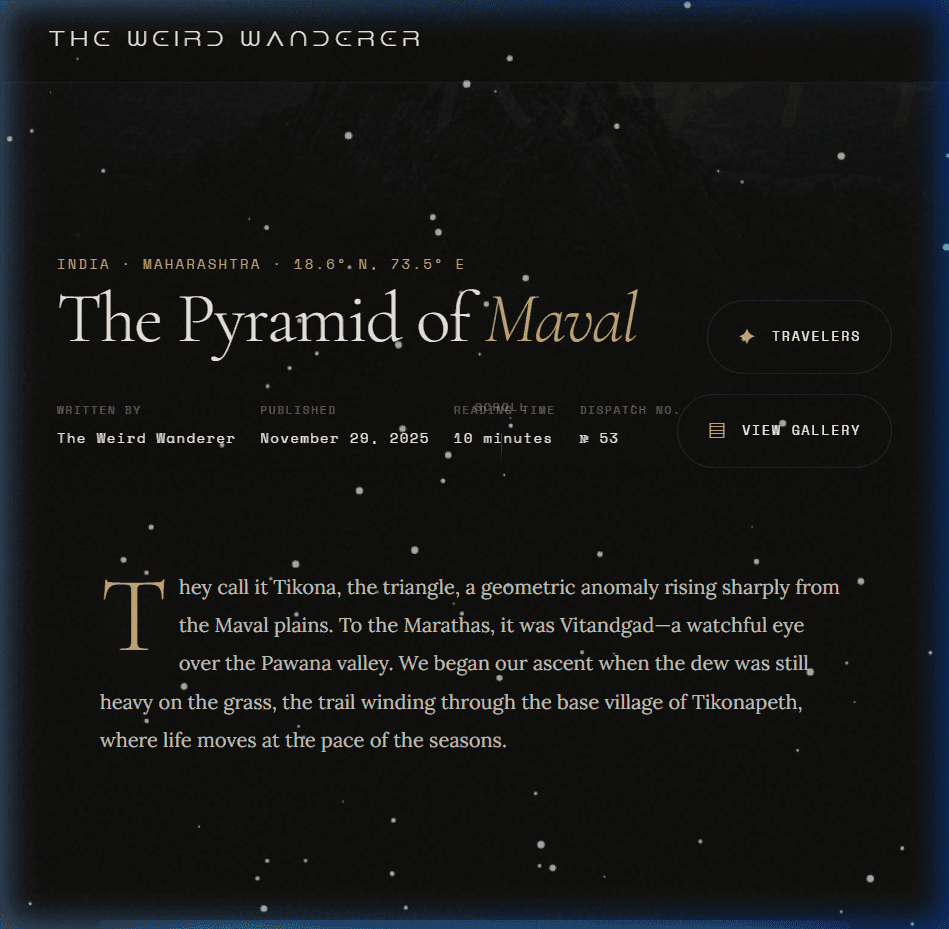 Traveler & Spatial Coordinates