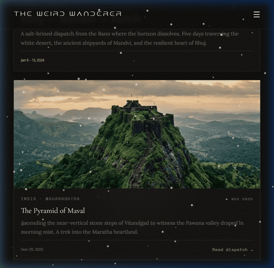 Cinematic Scroll Experience